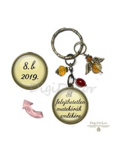 Angyalkás emlék - kulcstartó tanároknak