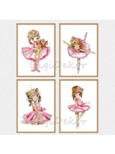 Csodaszép balerinás faliképek kislányoknak