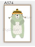 Medvés falikép skandináv stílusban