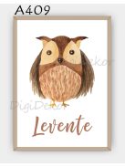 Baglyos falikép névvel