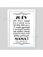 Kerek születésnapi falikép 2