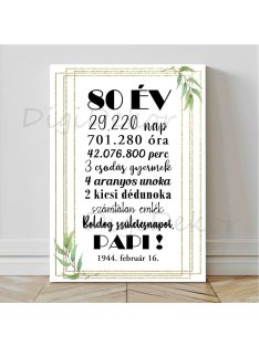 Olajággal díszített szülinapi tábla 1