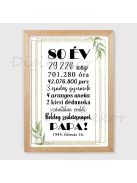 Olajággal díszített szülinapi tábla 2