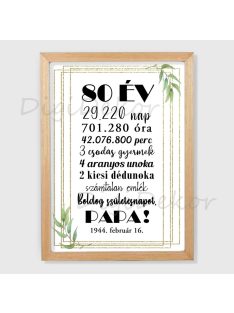 Olajággal díszített szülinapi tábla 2