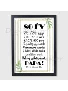 Olajággal díszített szülinapi tábla 4