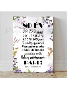 Őszi hangulatú születésnapi falikép 2