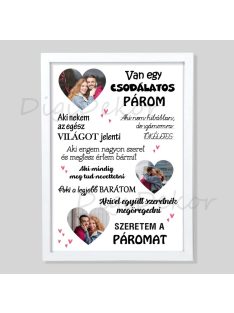 Fényképes "Csodálatos párom" tábla 1