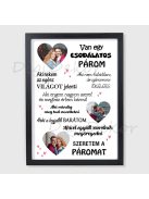 Fényképes "Csodálatos párom" tábla 2