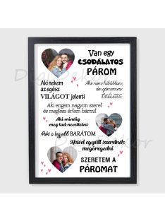 Fényképes "Csodálatos párom" tábla 2