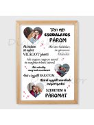 Fényképes "Csodálatos párom" tábla 3