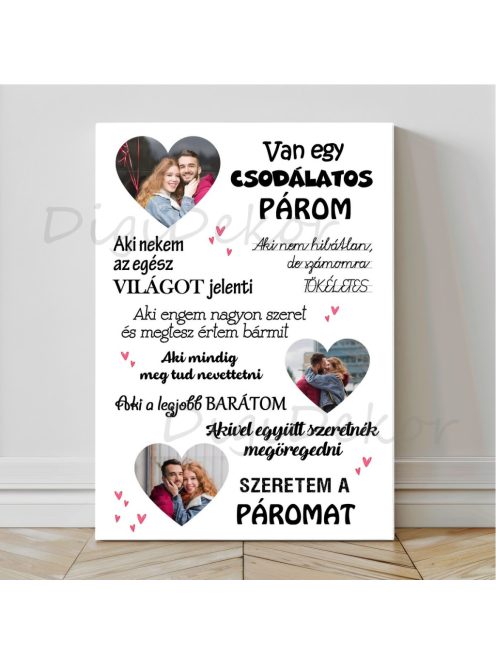 Fényképes "Csodálatos párom" tábla 4