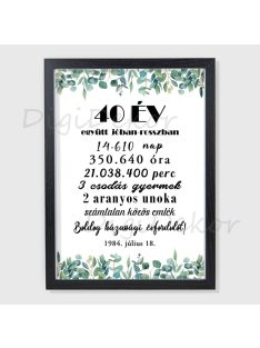 Egyedi falikép kerek évfordulóra 1