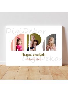 Fotós betűkollázs apák napjára