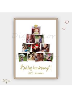 Egyedi, karácsonyi fotómontázs