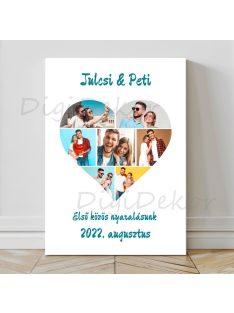 Szív alakú fotómontázs