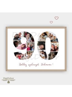 Fotóposzter 90. születésnapra