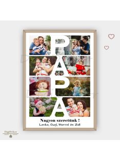 PAPA feliratos fotómontázs