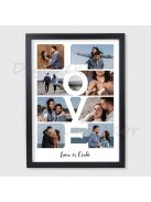 LOVE feliratos fotómontázs