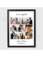 A mi napunk - fotókollázs esküvőre, évfordulóra