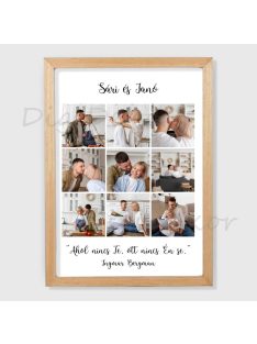 Névre szóló fényképes tábla pároknak