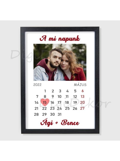 Fényképes, naptáras falikép 3