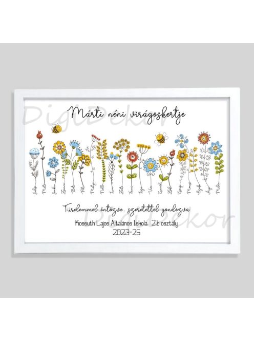 Óvó néni virágoskertje Fehér