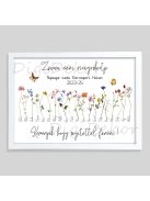 Búcsúajándék óvónőnek, tanítónak, fehér keretes