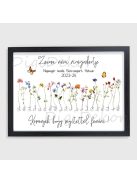 Búcsúajándék óvónőnek, tanítónak, fekete keretes