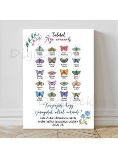 Lepkés búcsúajándék ballagásra, táblakép