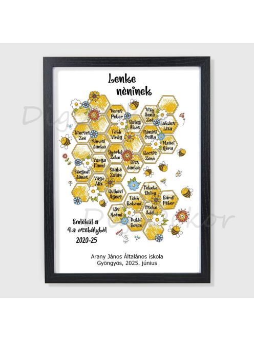 Méhsejtes búcsúajándék óvodai, iskolai ballagásra 4