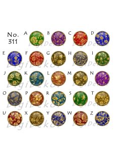 Aranyos virágmintás nyakláncok