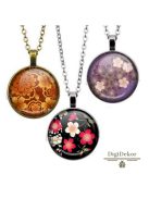 Hangulatos, cseresznyevirágos nyakláncok