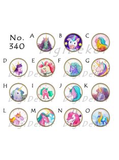 Akvarell unikornisok