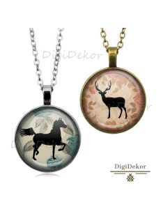 Állati sziluettek őszi hangulatban