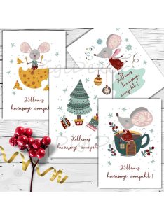 Egeres karácsonyi képeslap-csomag 