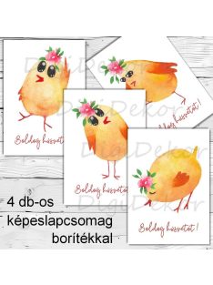 Kiscsibés húsvéti képeslapok