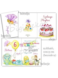 Vidám születésnapi meghívó gyerekeknek