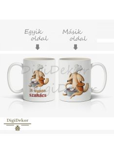 Kutyás "A legjobb szakács" bögre 2