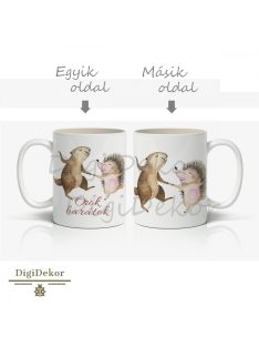 Jópofa barátság bögre cuki állatokkal 2