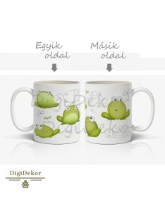 Békák mindenütt, mókás bögre