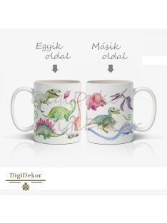 Aranyos dinoszauruszos bögre