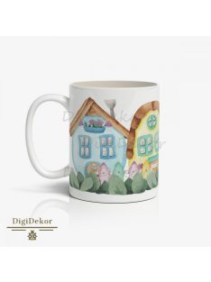 Aranyos húsvéti házikós bögre