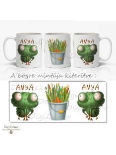 Békás családi bögre nevekkel 2