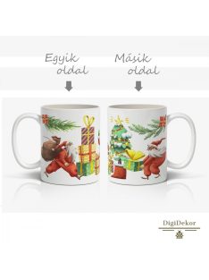 Vidám télapós bögre