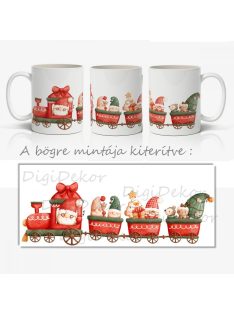 Karácsonyi vonatos bögre gyerekeknek