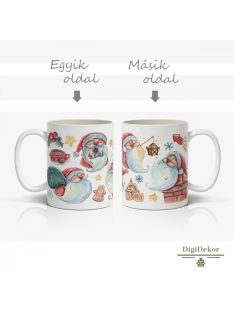 Aranyos télapós bögre