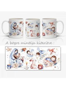 Jézus születése - csodaszép ünnepi bögre